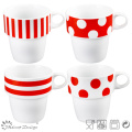 Decal Stackable New Bone China Mug